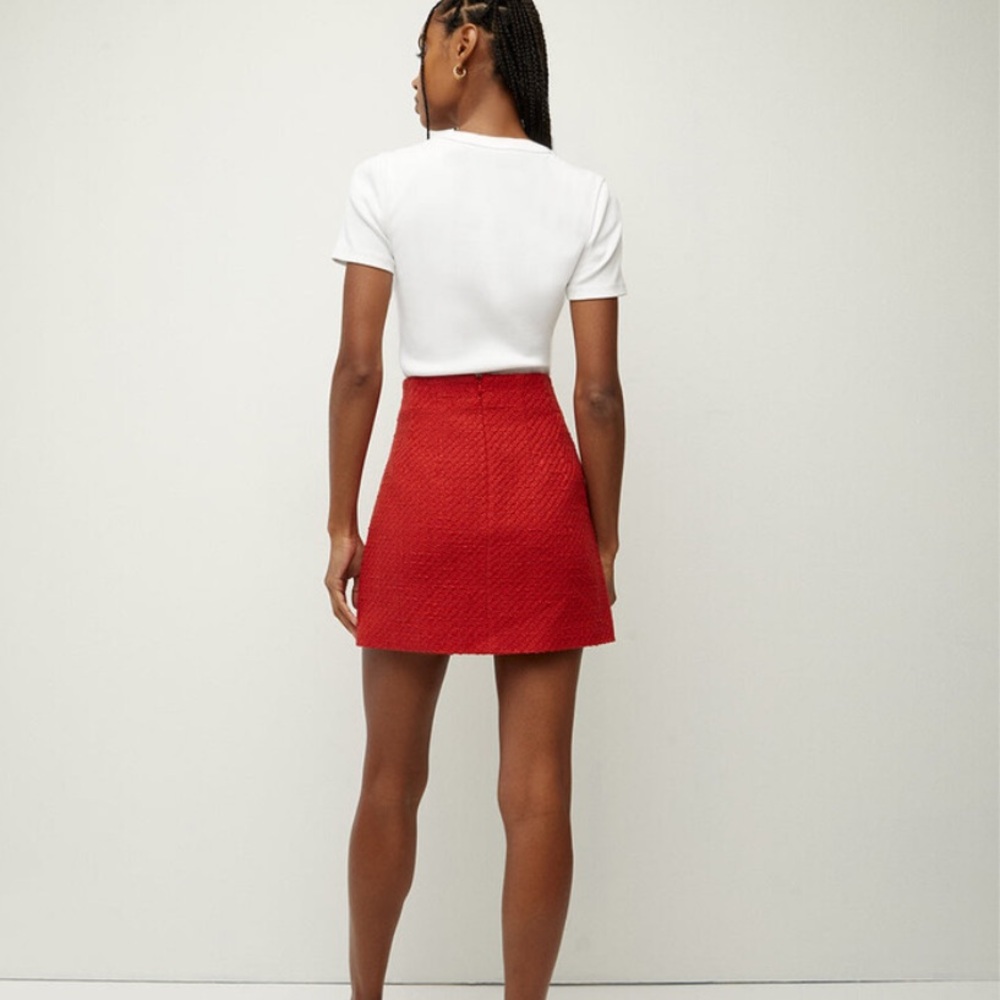 Veronica Beard Roman Tweed Mini Skirt - Picture 2 of 9